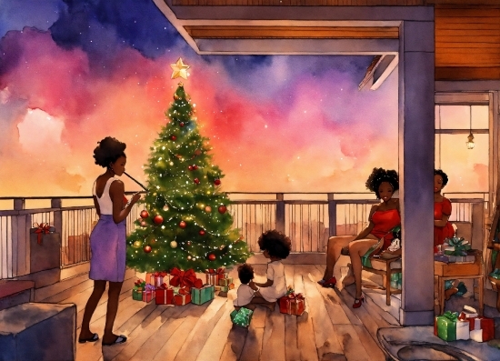 Christmas Tree, Plant, World, Christmas Ornament, Tree, Sky