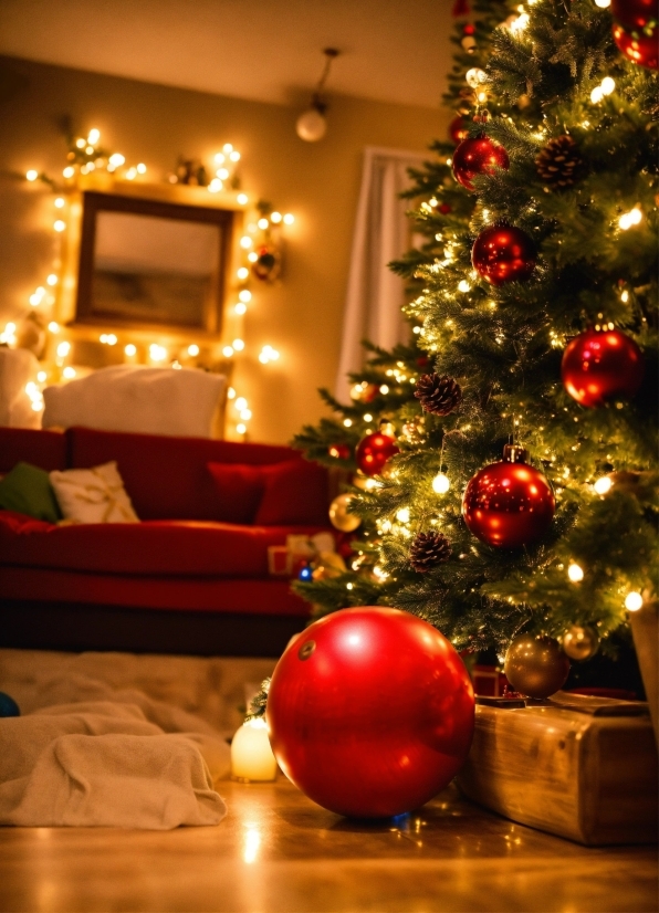 Christmas Tree, Property, Christmas Ornament, Decoration, Holiday Ornament, Interior Design