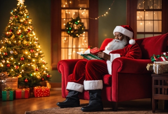 Christmas Tree, Property, Christmas Ornament, Interior Design, Comfort, Christmas Decoration