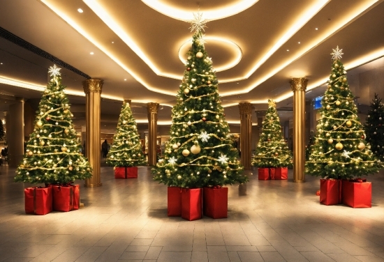 Christmas Tree, Property, Christmas Ornament, Light, Green, Decoration