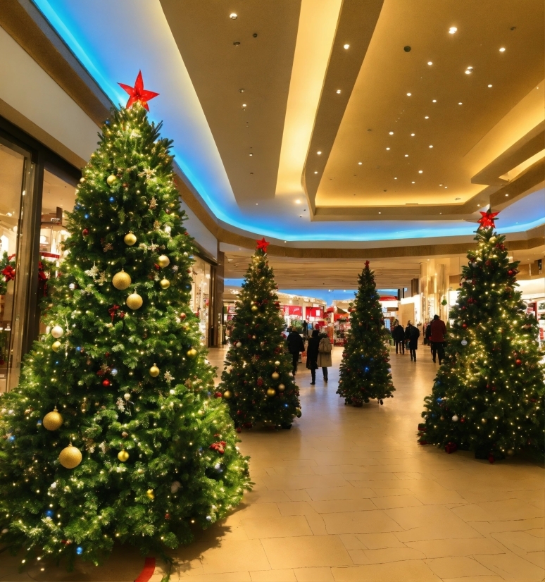 Christmas Tree, Property, Christmas Ornament, Light, Green, Holiday Ornament
