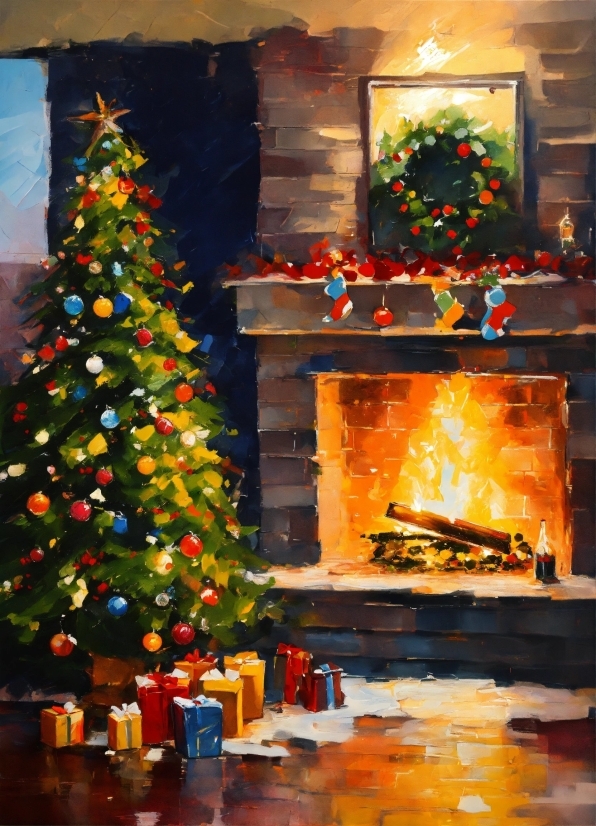 Christmas Tree, Property, Christmas Ornament, Light, Lighting, Interior Design
