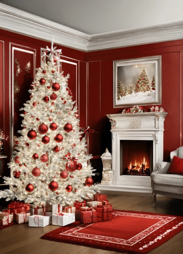 Christmas Tree, Property, Christmas Ornament, Plant, Wood, Decoration
