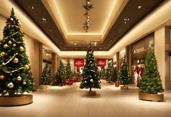 Christmas Tree, Property, Christmas Ornament, White, Light, Plant