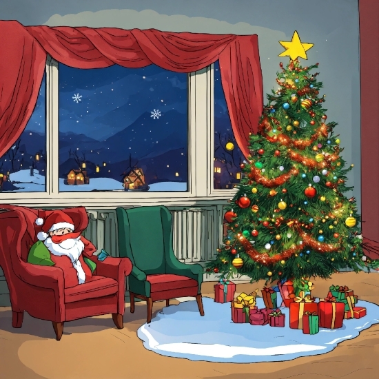 Christmas Tree, Property, Decoration, Blue, Tree, Interior Design