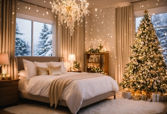 Christmas Tree, Property, Decoration, Furniture, Light, Lighting