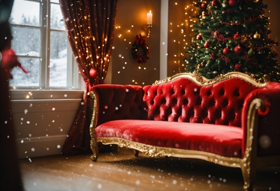 Christmas Tree, Property, Furniture, Decoration, Interior Design, Living Room