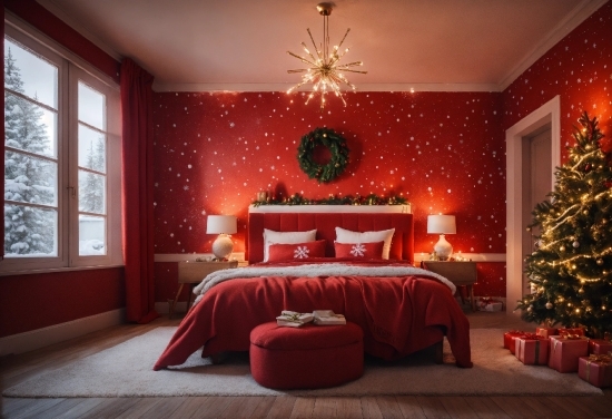Christmas Tree, Property, Furniture, Decoration, Light, Comfort