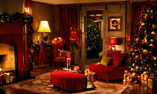Christmas Tree, Property, Furniture, Decoration, Lighting, Interior Design