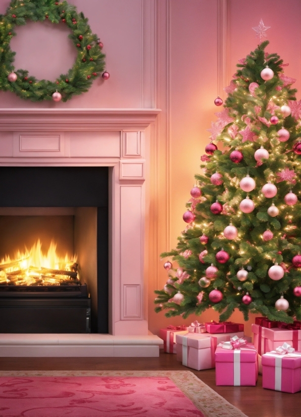 Christmas Tree, Property, Green, Light, Plant, Wood