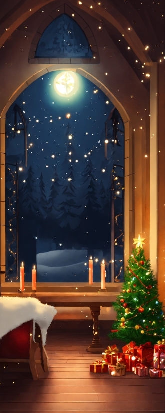 Christmas Tree, Property, Light, Christmas Ornament, Decoration, Building