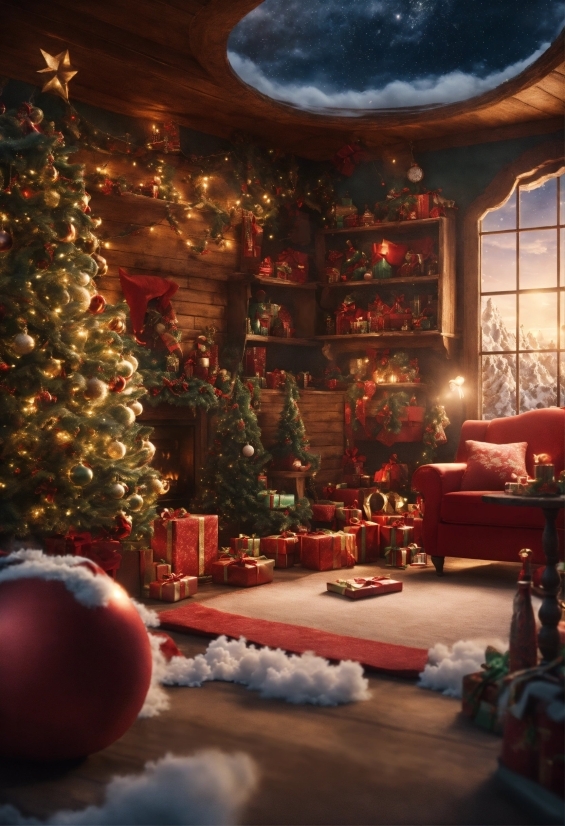 Christmas Tree, Property, Light, Decoration, Christmas Ornament, Lighting