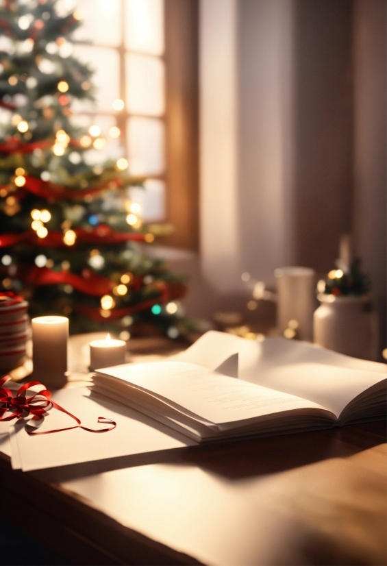 Christmas Tree, Property, Light, Plant, Table, Christmas Ornament