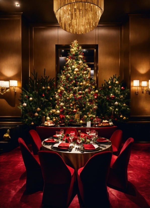 Christmas Tree, Property, Photograph, Christmas Ornament, Furniture, Decoration