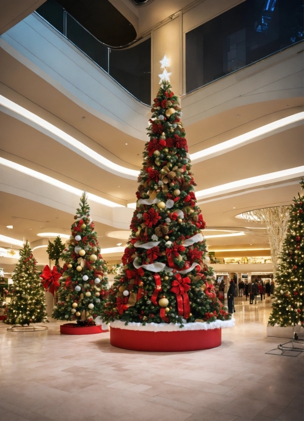 Christmas Tree, Property, Plant, Christmas Ornament, Light, Interior Design