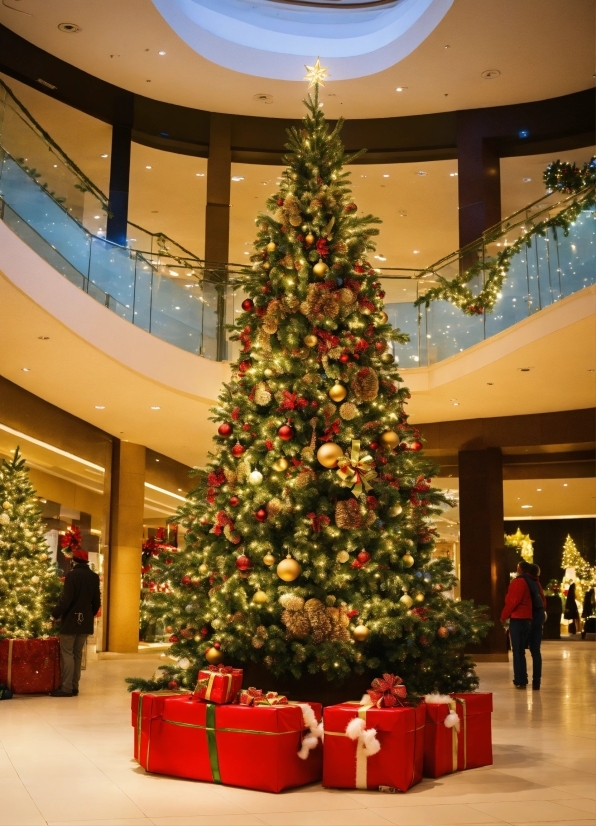 Christmas Tree, Property, Plant, Christmas Ornament, White, Light