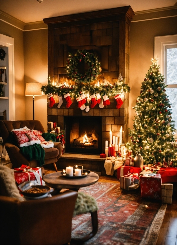 Christmas Tree, Property, Wood, Interior Design, Decoration, Picture Frame