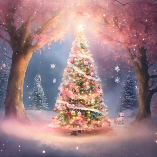 Christmas Tree, Sky, Atmosphere, Plant, World, Nature