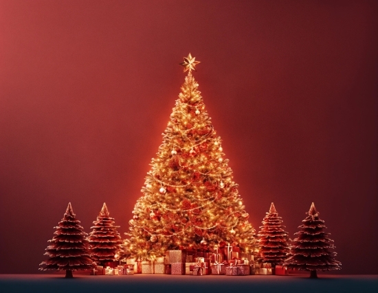 Christmas Tree, Sky, Plant, Christmas Ornament, Tree, Branch