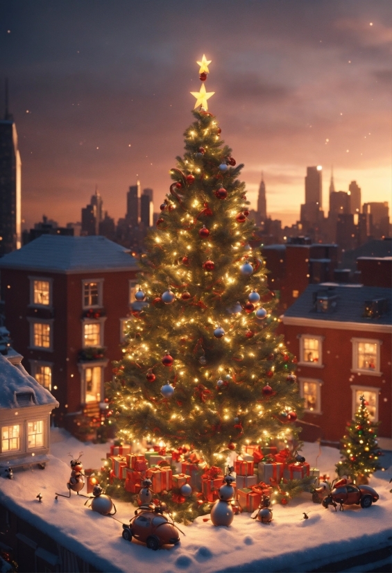 Christmas Tree, Sky, World, Christmas Ornament, Snow, Nature