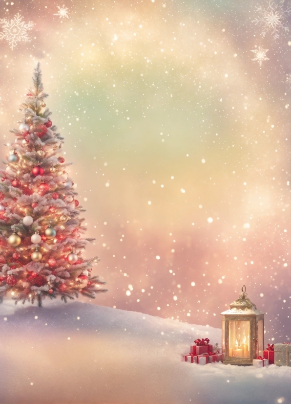 Christmas Tree, Sky, World, Light, Nature, Lighting