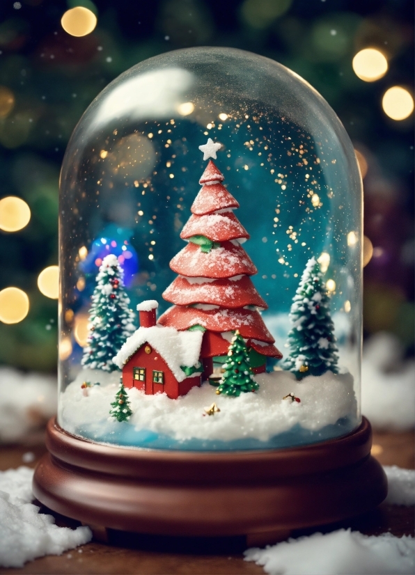 Christmas Tree, Snow, Christmas Ornament, World, Plant, Holiday Ornament