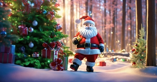 Christmas Tree, Toy, Christmas Ornament, Plant, Beard, Ornament