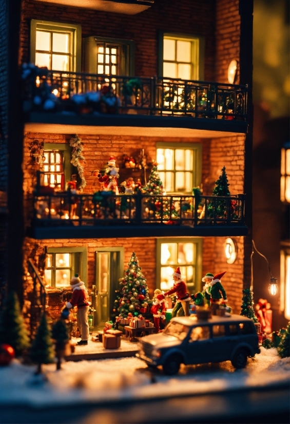 Christmas Tree, Window, Building, Plant, Fixture, Ornament