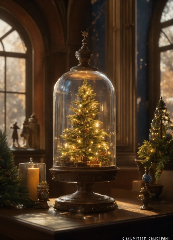 Christmas Tree, Window, Plant, Christmas Ornament, Branch, Interior Design