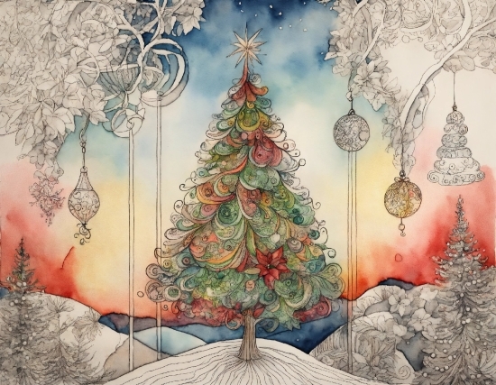 Christmas Tree, World, Christmas Ornament, Leaf, Nature, Botany