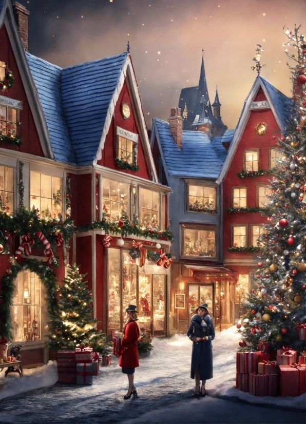 Christmas Tree, World, Light, Christmas Ornament, Building, Architecture