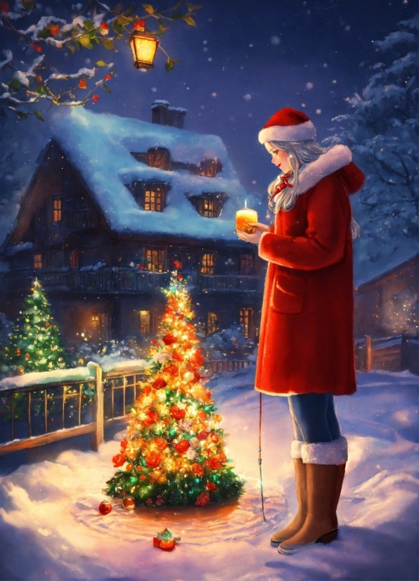 Christmas Tree, World, Light, Christmas Ornament, Snow, Lighting