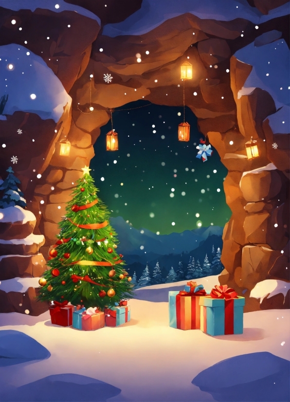 Christmas Tree, World, Light, Nature, Christmas Ornament, Architecture