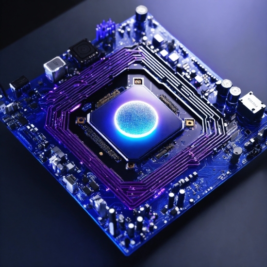 Circuit Component, Blue, Fluid, Purple, Electronic Component, Passive Circuit Component