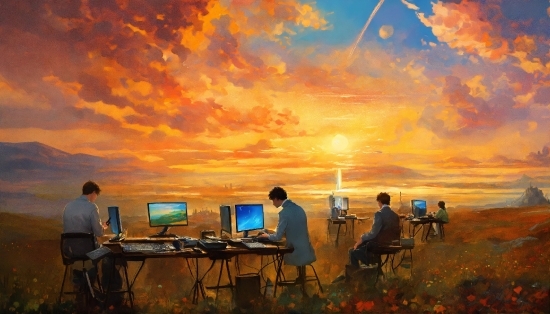 Cloud, Sky, Computer, Personal Computer, Nature, Computer Monitor