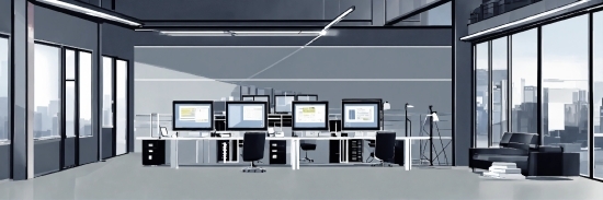 Computer, Building, Computer Monitor, Personal Computer, Computer Desk, Peripheral