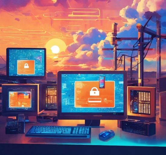 Computer, Cloud, Personal Computer, Computer Monitor, Computer Keyboard, Peripheral