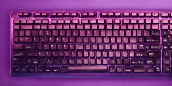 Computer Keyboard, Peripheral, Input Device, Purple, Space Bar, Keyboard