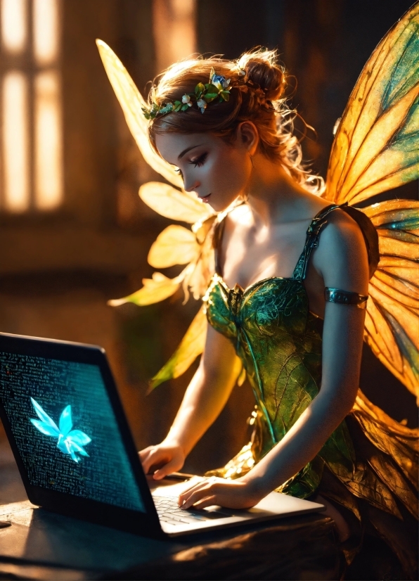 Computer, Netbook, Personal Computer, Mythical Creature, Laptop, Human Body