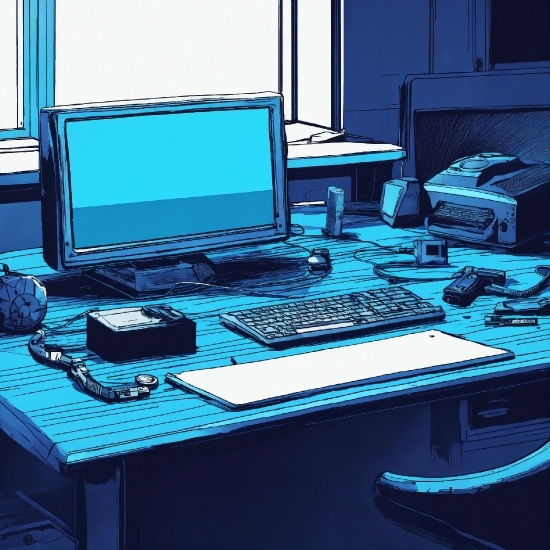 Computer, Personal Computer, Computer Keyboard, Peripheral, Input Device, Computer Desk