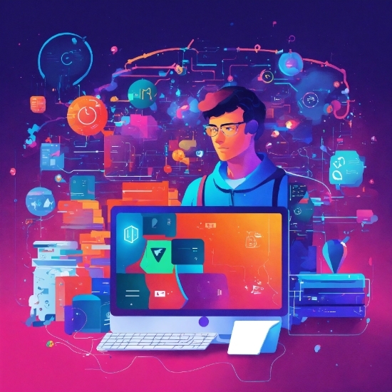 Computer, Personal Computer, Entertainment, Laptop, Electric Blue, Music Artist