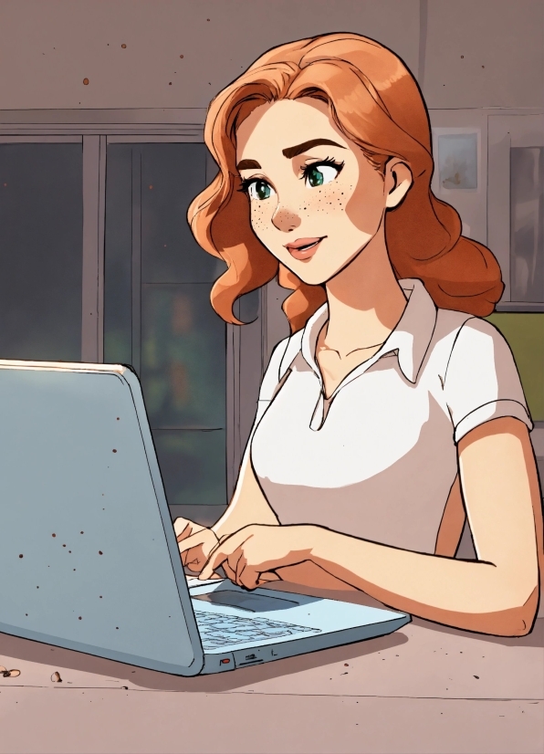 Computer, Personal Computer, Facial Expression, Laptop, Netbook, Smile
