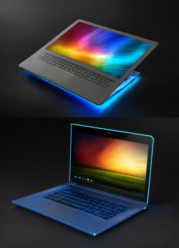 Computer, Personal Computer, Laptop, Netbook, Output Device, Light