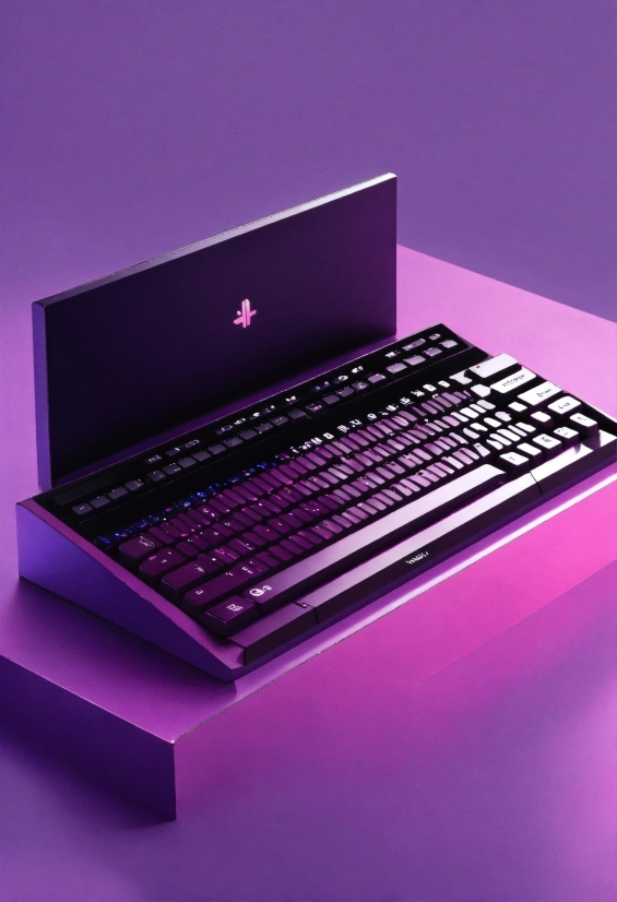 Computer, Personal Computer, Laptop, Netbook, Purple, Input Device