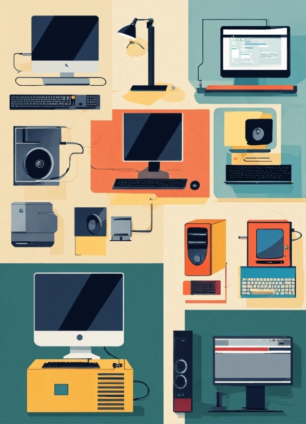Computer, Personal Computer, Output Device, Product, Peripheral, Yellow