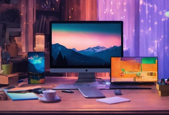 Computer, Personal Computer, Property, Output Device, Entertainment, Interior Design
