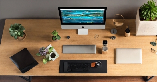 Computer, Personal Computer, Table, Computer Monitor, Output Device, Computer Desk