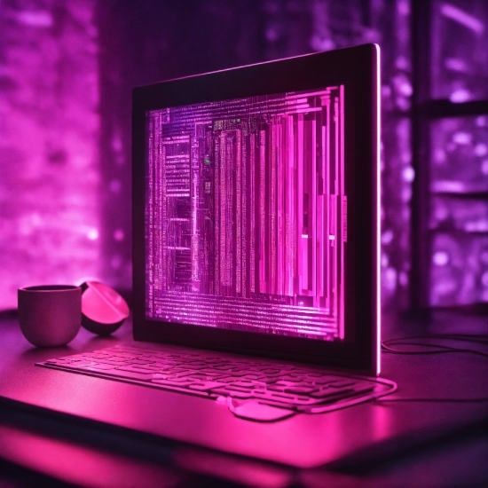 Computer, Purple, Personal Computer, Tableware, Pink, Violet