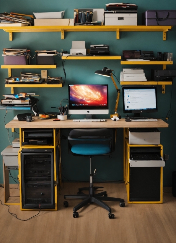 Computer, Table, Personal Computer, Computer Monitor, Furniture, Computer Desk