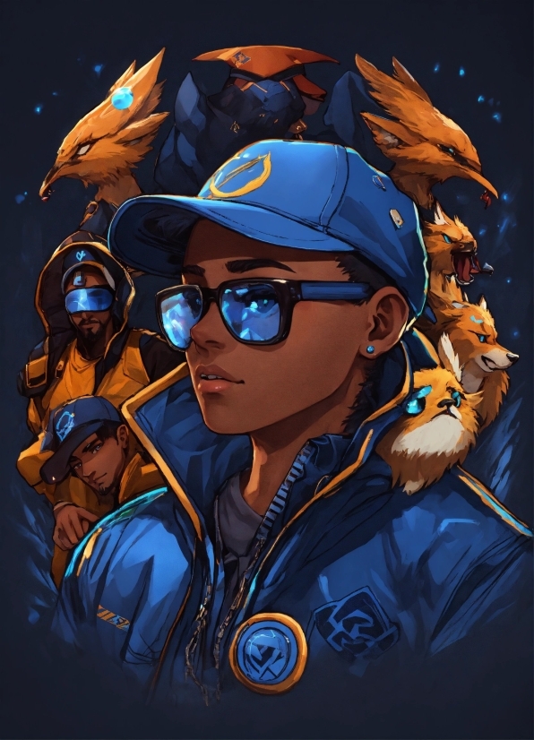 Copyright Free Facts Images, Gesture, Eyewear, Baseball Cap, Electric Blue, Personal Protective Equipment